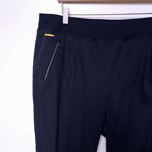 Lole Jala XL Womens Pants Black Lightweight Athleisure Linen Blend - Picture 3 of 15